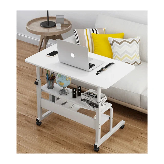 Adjustable Laptop Table with Bookshelf