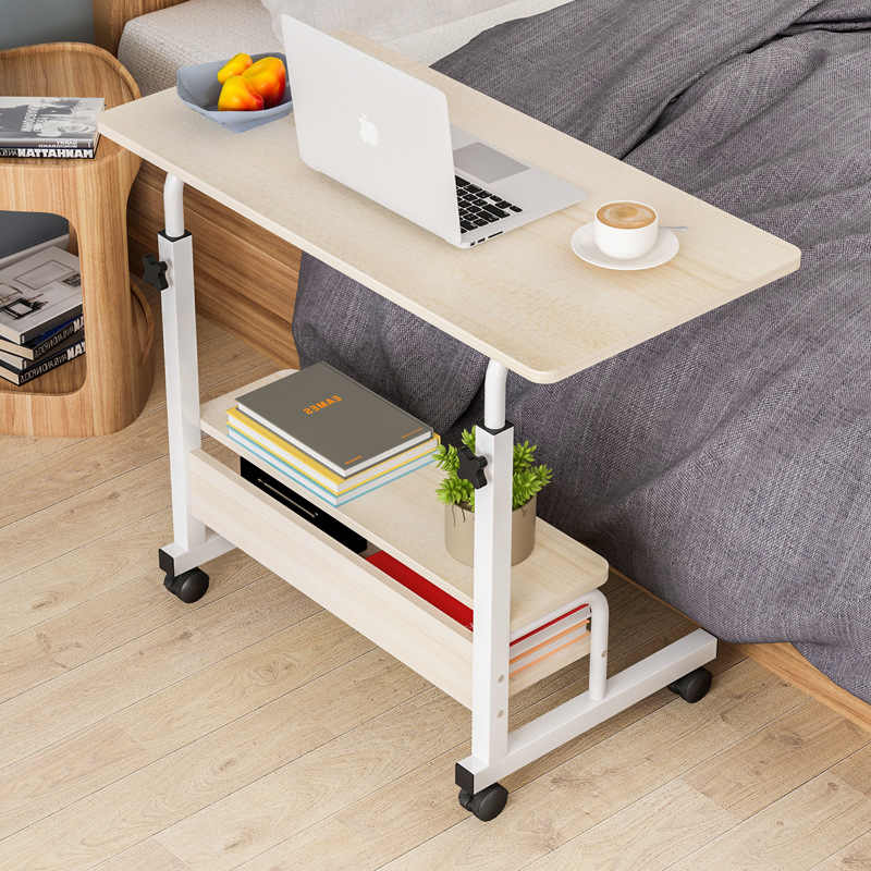 Adjustable Laptop Table with Bookshelf