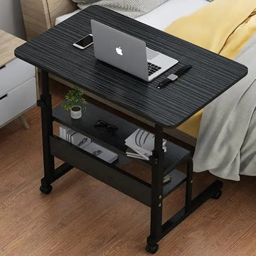 Adjustable Laptop Table with Bookshelf