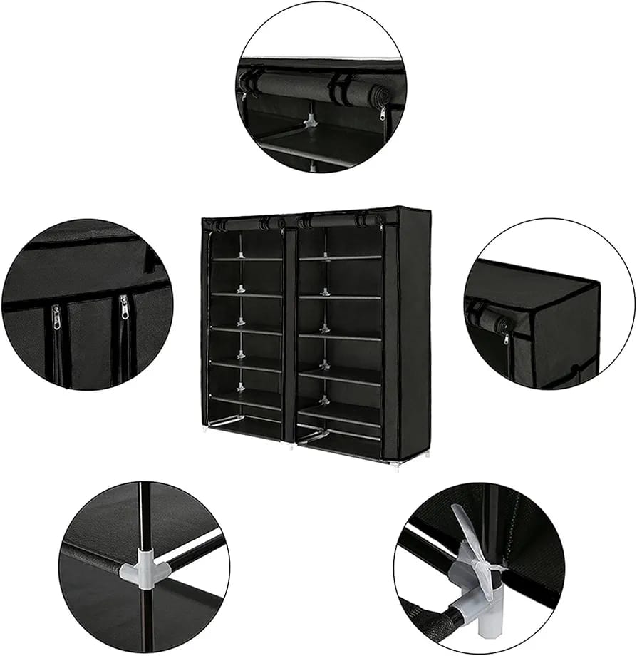 Organize your shoes with a portable shoe rack. Durable, foldable & space saving design. Available online with delivery across Pakistan.