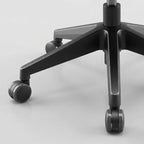 PU Plastic Office Chair Base with Wheels – Universal 5-Star Replacement