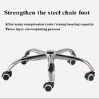 Universal Chrome Metal Office Chair Base with Wheels