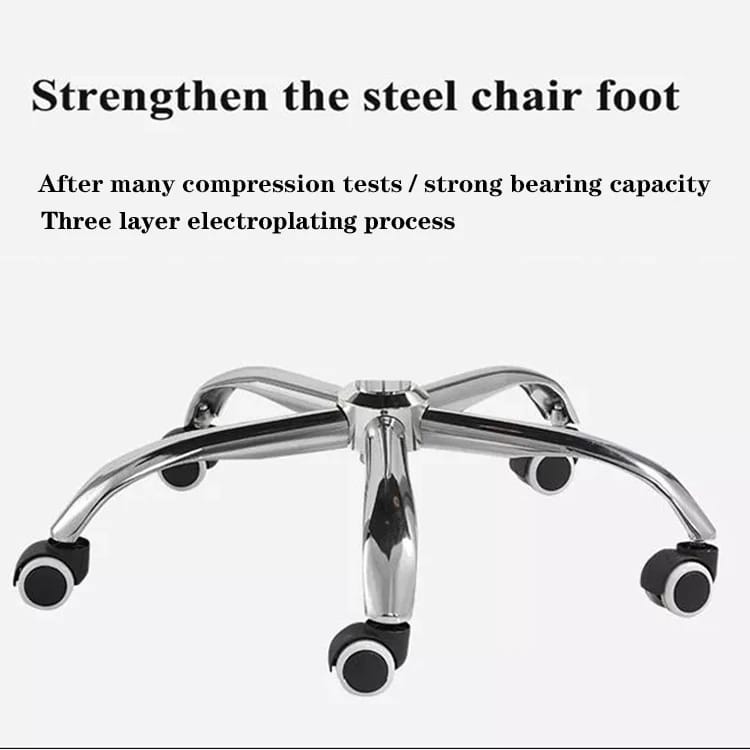Chrome Metal Base with Wheels