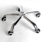 Universal Chrome Metal Office Chair Base with Wheels