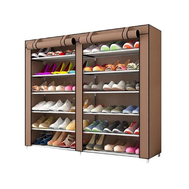 Organize your shoes with a portable shoe rack. Durable, foldable & space saving design. Available online with delivery across Pakistan.